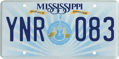 MS license plate YNR083