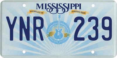 MS license plate YNR239