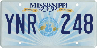 MS license plate YNR248