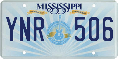 MS license plate YNR506