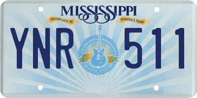 MS license plate YNR511