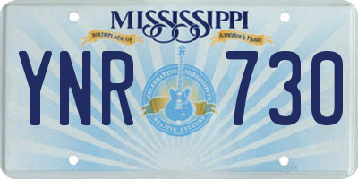 MS license plate YNR730