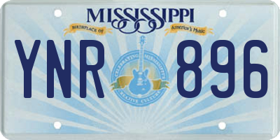 MS license plate YNR896