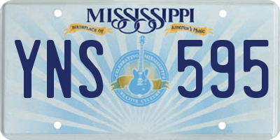 MS license plate YNS595