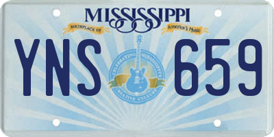 MS license plate YNS659