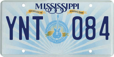 MS license plate YNT084