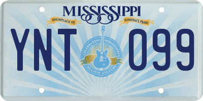 MS license plate YNT099