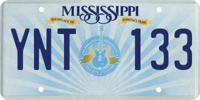 MS license plate YNT133