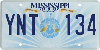 MS license plate YNT134
