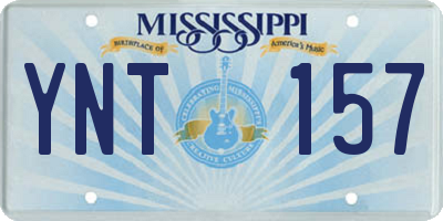 MS license plate YNT157