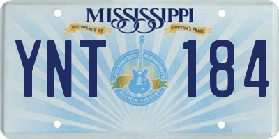 MS license plate YNT184