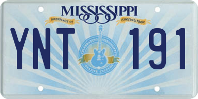 MS license plate YNT191