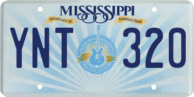 MS license plate YNT320