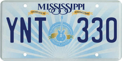 MS license plate YNT330