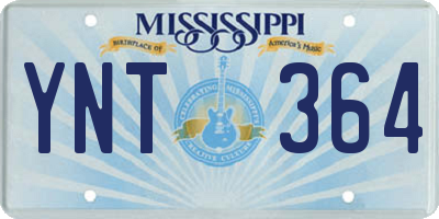 MS license plate YNT364
