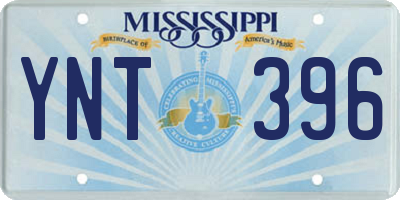 MS license plate YNT396
