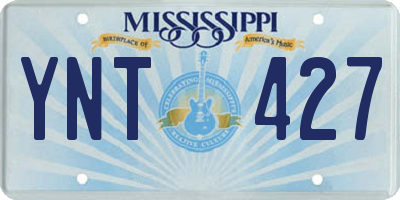 MS license plate YNT427