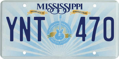 MS license plate YNT470