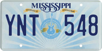 MS license plate YNT548