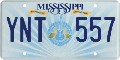 MS license plate YNT557