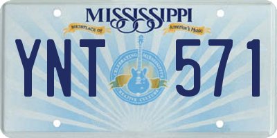 MS license plate YNT571