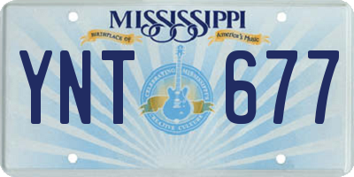 MS license plate YNT677