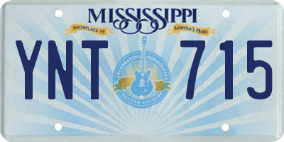 MS license plate YNT715