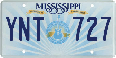 MS license plate YNT727