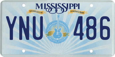 MS license plate YNU486