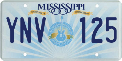 MS license plate YNV125