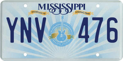 MS license plate YNV476