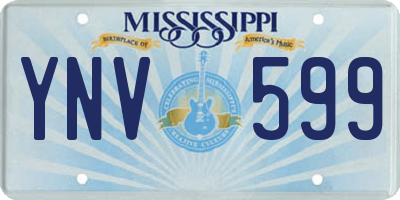 MS license plate YNV599