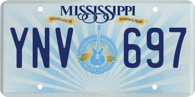 MS license plate YNV697