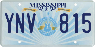 MS license plate YNV815