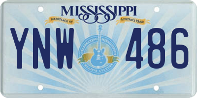 MS license plate YNW486