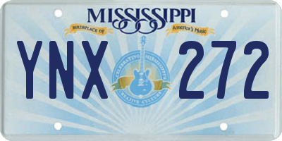 MS license plate YNX272