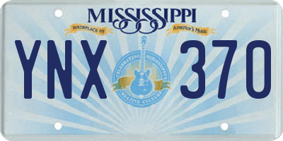 MS license plate YNX370