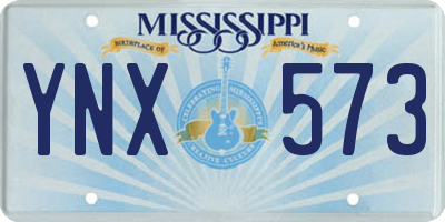 MS license plate YNX573