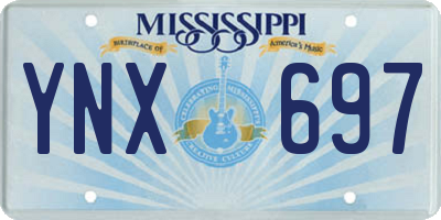 MS license plate YNX697