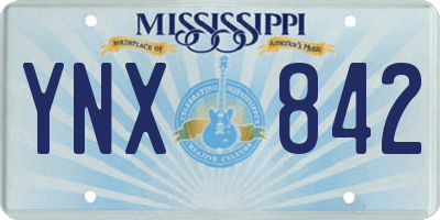MS license plate YNX842