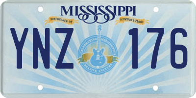 MS license plate YNZ176