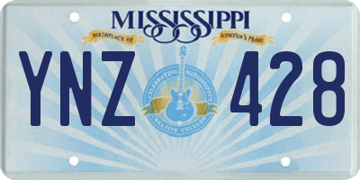 MS license plate YNZ428