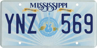 MS license plate YNZ569