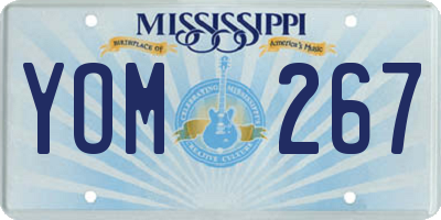 MS license plate YOM267