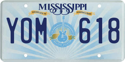 MS license plate YOM618