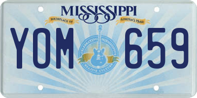 MS license plate YOM659