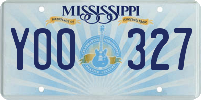 MS license plate YOO327