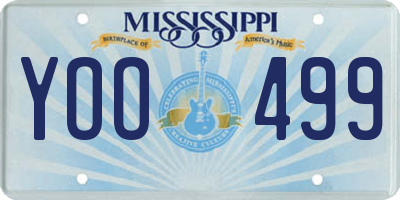 MS license plate YOO499