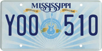 MS license plate YOO510