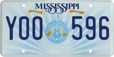MS license plate YOO596